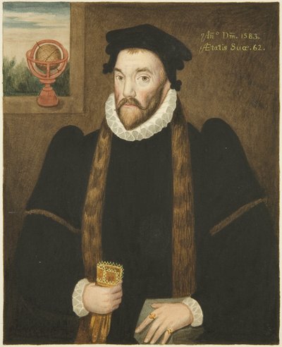 Retrato na Câmara Municipal de um vereador desconhecido (aguarela sobre papel) de Joseph Manning