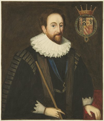 Retrato na Câmara Municipal do Conde de Pembroke (aguarela sobre papel) de Joseph Manning