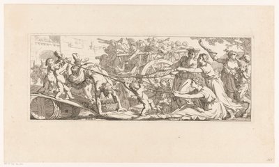 Retorno da safra Les travaux de la vendange (título da série) de Joseph Marie Vien (I)