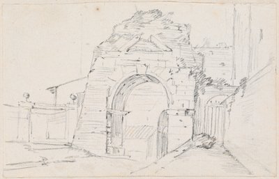 Arco de Druso perto da Via Ápia de Joseph Marie Vien