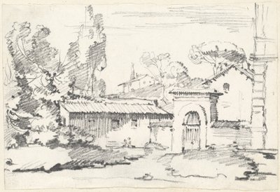 Entrada para os Jardins da Villa Giulia de Joseph Marie Vien