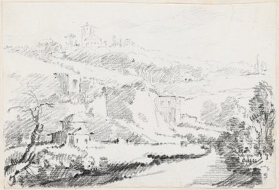 Paisagem nas colinas de Alban de Joseph Marie Vien