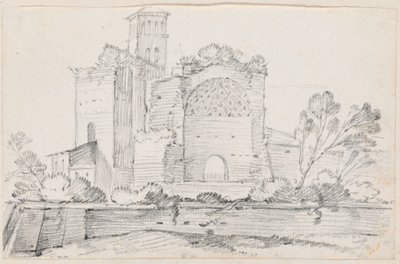 Ruínas do Templo de Vênus e Roma no Fórum de Joseph Marie Vien