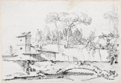 Vista do Prato da Villa Borghese de Joseph Marie Vien