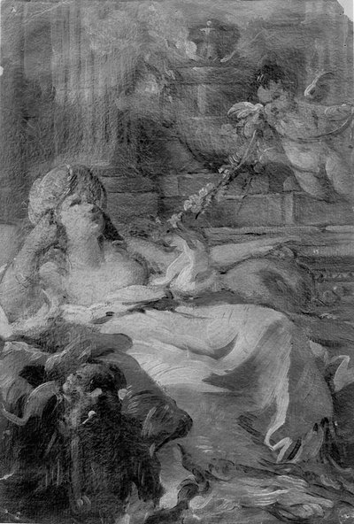 Mulher reclinada, século XVIII. de Joseph Marie Vien the Elder