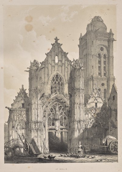 Arquitetura da Idade Média: Em Senlis de Joseph Nash