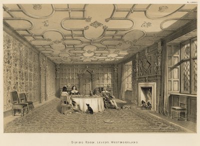 Sala de jantar, Levens, Westmoreland de Joseph Nash