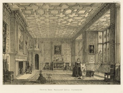 Sala de desenho, Broughton Castle, Oxfordshire de Joseph Nash