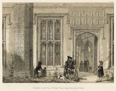 Entrada, para, a, corredor, sutton, lugar, perto, Guildford, surrey de Joseph Nash