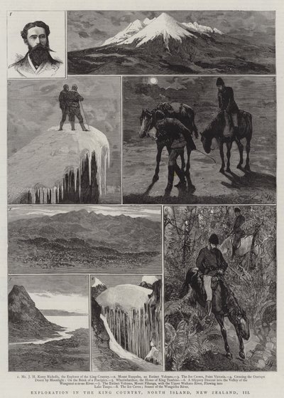 Exploração no País King, Ilha do Norte, Nova Zelândia, III de Joseph Nash
