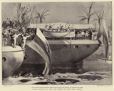 Da Europa ao Extremo Oriente, no Canal de Suez de Joseph Nash