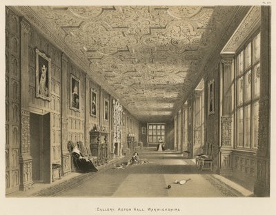 Galeria, Aston Hall, Warwickshire de Joseph Nash