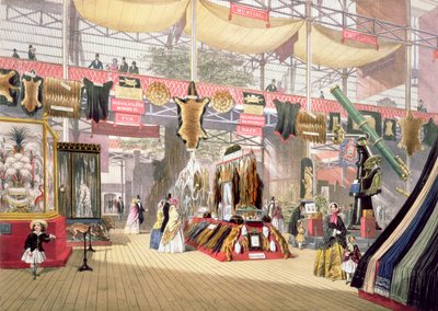 Grande Exposição, 1851: Stand de peles, para Dickinson Brothers de Joseph Nash