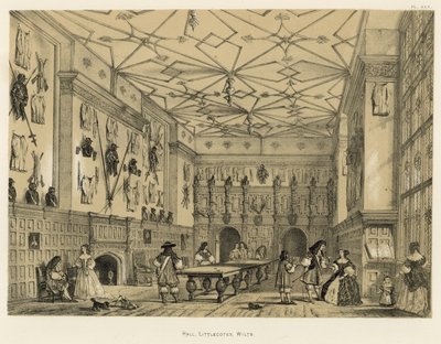 Salão, Littlecotes, Wilts de Joseph Nash