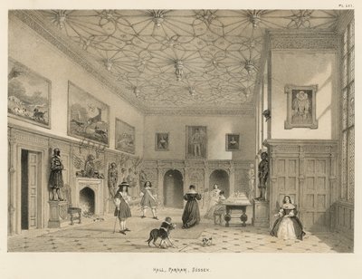Corredor, parham, sussex de Joseph Nash