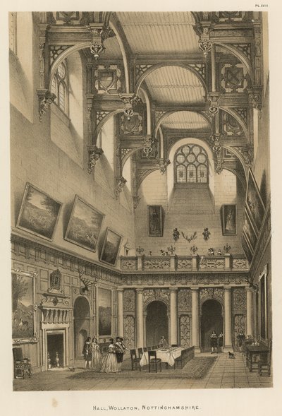 Corredor, wollaton, nottinghamshire de Joseph Nash