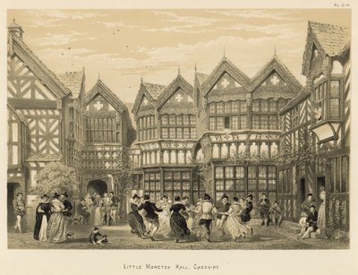 Little Moreton Hall, em Cheshire de Joseph Nash