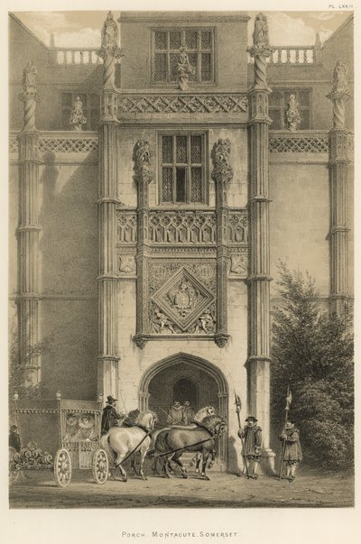 Pórtico, Montacute, Somerset de Joseph Nash