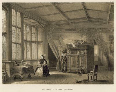 Quarto que leva à capela, Knowle, Kent de Joseph Nash