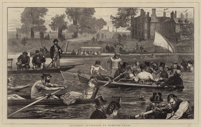 Sábado à tarde em Hampton Court de Joseph Nash