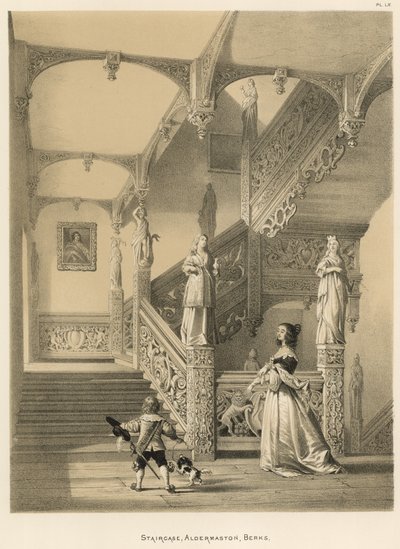 Escadaria, Aldermaston, Berks de Joseph Nash