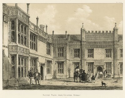 Sutton Place, perto de Guilford, Surrey de Joseph Nash