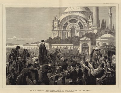 A questão oriental, o sultão vai à mesquita de Joseph Nash