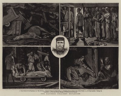 A Explosão de Mina de Colina de Haydock de Joseph Nash