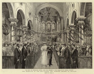 O Casamento do Duque D&39;Aosta e a Princesa Helene de Orleans de Joseph Nash