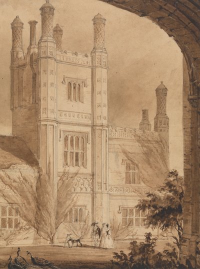 A Torre do Solar, Barsham Oriental, Norfolk de Joseph Nash