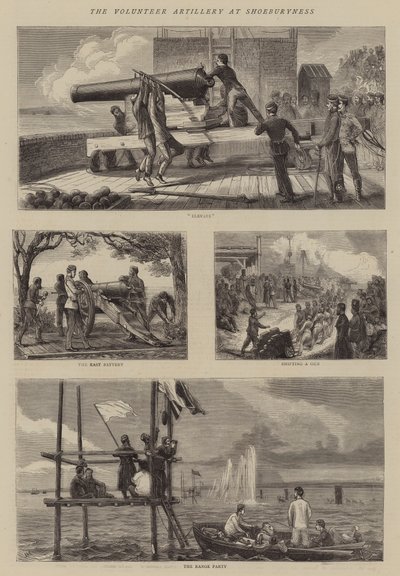 A Artilharia Voluntária na Shoeburyness de Joseph Nash