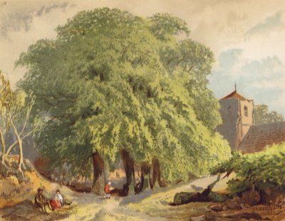 Cena de aldeia, limas (litografia a cores) de Joseph Needham