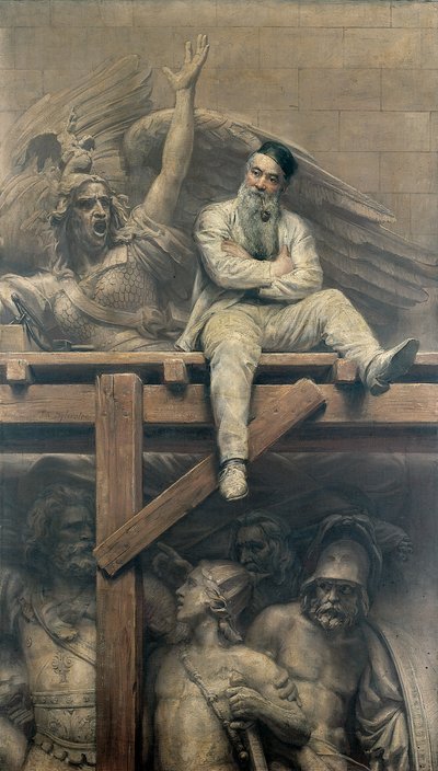 Francois Rude Trabalhando no Arco do Triunfo, 1893 de Joseph Noel Sylvestre
