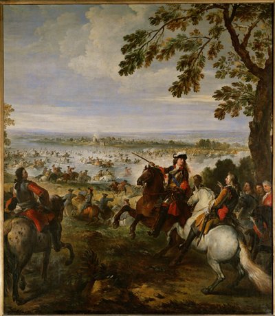 O exército de Luís XIV atravessa o Reno a 12 de junho de Joseph Parrocel