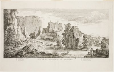 Vista da Fontaine de Vaucluse de Joseph Parrocel