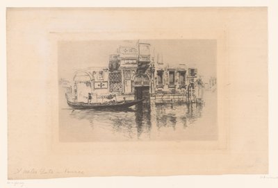 Gôndola sobre um canal
Um Watergate em Veneza (título sobre o objecto) de Joseph Pennell (signed by artist)