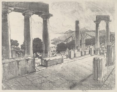 Aegina, A Floresta Negra, 1913. de Joseph Pennell