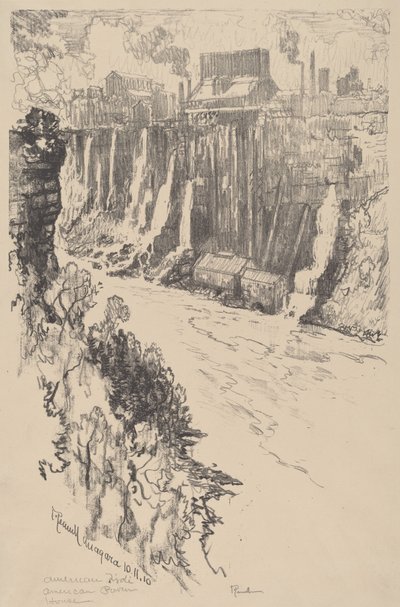 Tivoli Americano, 1910. de Joseph Pennell