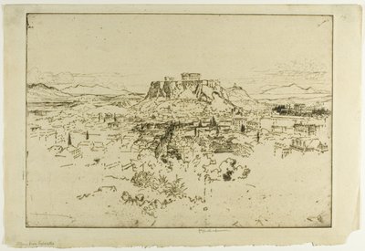 Atenas do Monte Lycabettus de Joseph Pennell