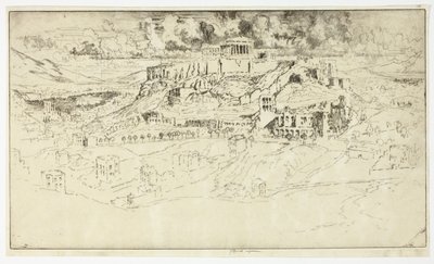 Atenas do túmulo de Philopotes de Joseph Pennell
