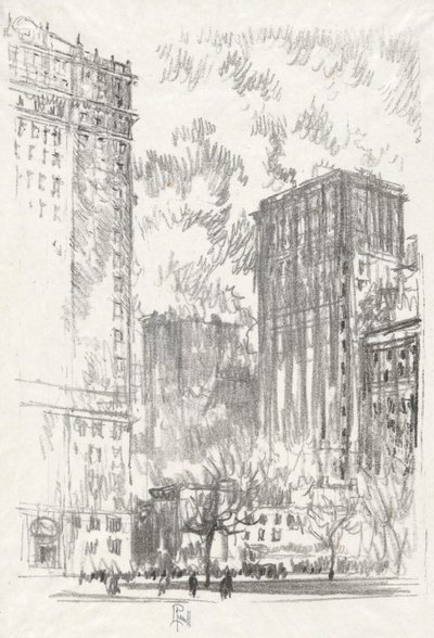 Battery Park, nº 1 na colecção do Clube Iconophile de Joseph Pennell