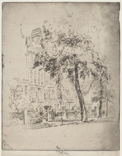 Grande Árvore, Cheyne Walk de Joseph Pennell