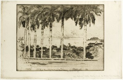Caminhada dos Bispos, Ancon Hill, Panamá de Joseph Pennell