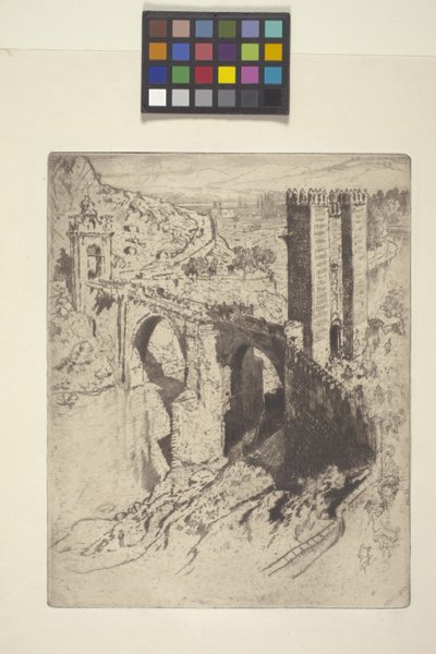 Ponte de Alcântara (gravura) de Joseph Pennell