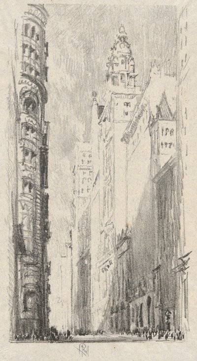 Torres da Broadway de Joseph Pennell
