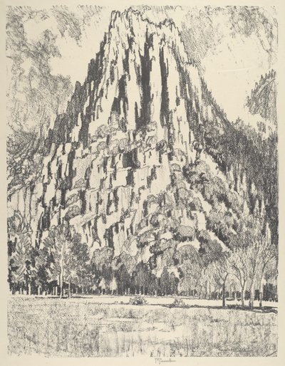 Contrafortes, Yosemite de Joseph Pennell