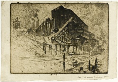 Carvão—O Destruidor Elevado de Joseph Pennell