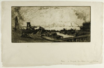 Coal Wharves, Staten Island, No. II de Joseph Pennell