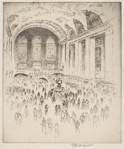 Concourse, Grand Central, Nova York de Joseph Pennell