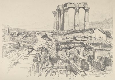 Corinto, em direcção ao Golfo, 1913. de Joseph Pennell